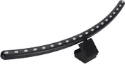 RGB Monitor Light Bar, 2 in 1 Curved Monitor Light Bar Dual Light Source Voice Activated Musical Rhythm Eye Caring Curved Computer Monitor RGB Lamp Bar for Office Home