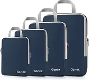 [Gonex] Extensible Packing Cubes 4 sets (Purplish Blue)