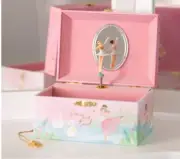 Ballerina Musical Jewelry Box for Girls W/ Spinning Ballerina By Giggle & Honey