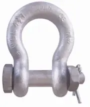 Columbus McKinnon M847G - Shackle - Nut & Bolt -Galvanized -Size 5/16"- 1 ton