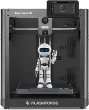 Flashforge Adventurer 5M 3D Printer with Flawless First Layer, Auto Leveling