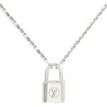 LV Q93559 SILVER LOCKIT 限量款經典LOGO鎖頭純銀吊墜.銀