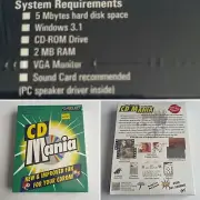CD Mania Aristo-soft Vintage PC CD-ROM Retail Big Box Sealed 1994 Windows 3.1