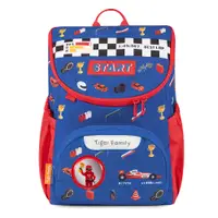 在飛比找PChome24h購物優惠-TigerFamily 童趣幼兒園書包-賽車比賽