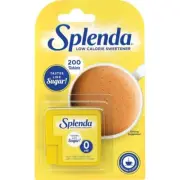 Splenda 200 Tablets Dispenser Low Calorie Sweetener One Tab = 1 Teaspoon sugar
