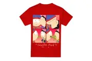 South Park Unisex Adult Kyle & Wendy Squares Valentine`s Day T-Shirt (Red) - UTTV15394