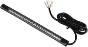 GANAZONO 2Pcs LED Motorcycle Brake Turn Signal Light Flexible Strip Lamp Bar for License Plate Taillight Fit for Motorcycles Scooters