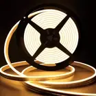 LED Neon Lights, 12V Warm White Dimmable LED Strip Lights, 16.4Ft/5M Waterproof