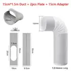 Portable Air Conditioner Spare Parts+2pcs Window Slide Kit Plate &15cm 1.5M Hose