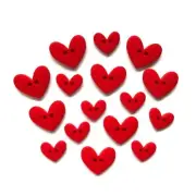 Romance Hearts 4326 - Valentine's Day Buttons Galore - Craft Sewing Scrap