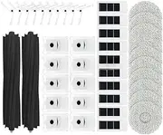 Filter Main Brush Side Brush Mop Cloth Dust Bag Compatible for Deebot X2/X2 Pro/X2 Robot Vacuum Cleaner(As Shown c)