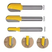Long Blade Round Nose Wood Router Bit Long Reach Core Box Cutter/6.35mm Shank