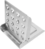 Zerodeko Stainless Steel Adjustable Foot Pedal Ladder Non Slip Folding Step Stool for Trucks Trailers and Containers Multi Purpose Access Tool for Elevated Areas