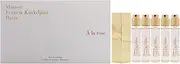 A La Rose Travel Set by Maison Francis Kurkdjian for Women - 6 Pc Gift Set 5 x 0.37 EDP Spray (Refill), Case Gold (Empty)