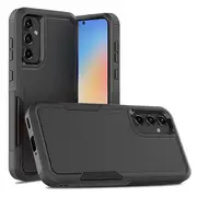 ZUSLAB Galaxy A35 Case Rugged Defender Protective Heavy Duty Shockproof Dustproof Cover for Samsung (2024) - Black