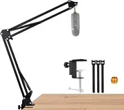 Blue Yeti Boom Arm, Mic Desk Stand Compatible With Yeti Nano Microphone, Mic Arm Stand Perfect for Podcasts, Gaming, Recording