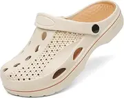 [VZQ] Women and Men Arch Support Clogs Slip-on Garden Shoes Outdoor Beach Slippers Sandals with Plantar Fasciitis Feet Cushion Insoles