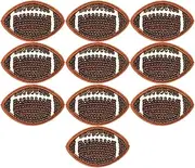 Operitacx 10pcs Football Iron On Patches Sequin Rugby Embroidered Applique for Clothing Hats Jeans Jackets Easy DIY Decorative Patches for Sports Fans