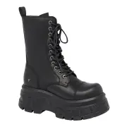 SCREAMING BLACK PLATFORM BOOTS