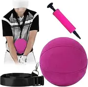 SUQ Golf Smart Ball, Swing Training Aids, Golf Swing Trainer, Aid Practice Balls Golf Impact Ball, Inflatable Adjustable Smart Ball Golf Swing Trainer Practice Training, Aid Posture Correction(Blue)