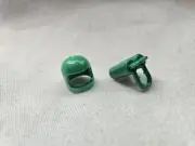 LEGO Green Classic Space Helmet Thick Band & Compatible Oxygen Tank