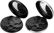 uxcell Coin Dispenser, Portable Coin Organizer Change Sorter Compact Aluminum Pocket Coin Case Storage for Car Wallets Pocket Quarter Dime Nickel, Black, Silver Tone