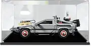 Acrylic Display Case for Lego 10300 Creator Expert Back to The Future Time Machine Figure Storage Box Dust Proof Glue Free