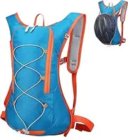 Guangyu Bicycle Backpack Small with Rain Cover and Helmet Net, Ultralight 7L MTB Backpack Men Women Waterproof Hiking Backpack for Outdoor Sports Travel Hiking Camping Cycling