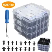 625PCS Plastic Rivets Fastener Clips Fender Bumper Pin Push Free W/ Remover Tool (for: Fiat)