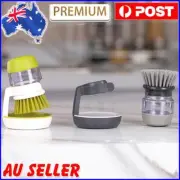 Multifunctional Pressing Cleaning Brush 2 in 1 Soap Dispensing Dish Scrub
