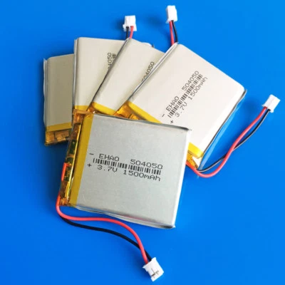 5 pcs 3.7V 1500mAh LiPo Battery For PC DVD Camera MID 504050 JST 2.0mm Connector