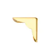 Metal Book Corner Protectors Edge Cover Guard 22 x 22 x 6mm Gold Tone 30pcs