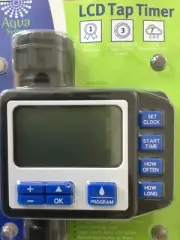 Aqua Systems LCD Programmable Tap Timer Garden Watering Controller 7 Days Cycle