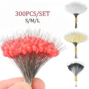 300 x Silicone Space Bean Oval Stopper Bobber Profession Fishing Float Resistant