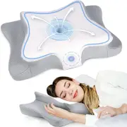 Neck Support Memory Foam Pillow for Neck and Shoulder Pain,Sleeping with Washabl