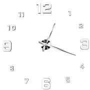 Large DIY 3D Wall Clock Home Decor Mirror Sticker Art