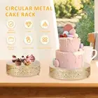 3 Pcs Metal Cake Stand Set Round Cupcake Stand Reusable Dessert Stand sdTia