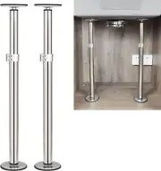 ST-2 Undermount Sink Brackets Stainless Steel Adjustable Support Sink Legs Insta