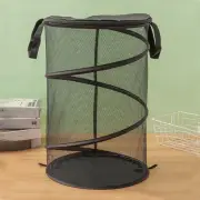 Fine Mesh Laundry Basket Large Collapsible Clothes Hamper College Dorm