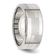 Stainless Steel Textured Ring