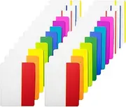 KIMCOME 480 Pieces Sticky Tabs 2 Inch Index Tabs, Colored Page Markers Repositionable Tape Flags for Books, Binders and File Folders, [24 Sets 12 Colors] Easy to Stick, Removes Cleanly