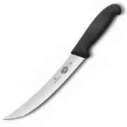 Victorinox Black Fibrox Narrow Breaking Curved 25cm Knife | 5.7203.25