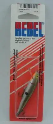 Rebel F5048 2-1/2" Spoonbill Minnow / Floater 3/8 oz Silver/Blue Back