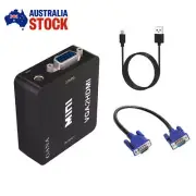 Mini VGA to HDMI 1080P Video Output Adapter Converter Audio In VGA to VGA cable