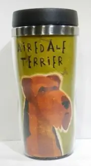 Airedale Terri Stainless Steel Lined Travel Tumbler Mug TF
