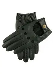 Dents Delta Mens Classic Leather Driving Gloves Classic Luxury - Racing Green