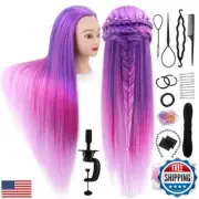 Mannequin Head with Hair, TopDirect 29" Hair Manikin Training Head Hair Pract
