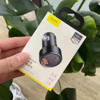 在飛比找蝦皮購物優惠-Baseus Type-C+USB (QC3.0)45w 車