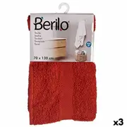 Bath Towel Terracotta Colour 70 x 130 Cm 3 Units