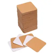 80pcs Self Adhesive Cork Coasters 3.5"x 3.5"x 0.06" Cork Mats Cork